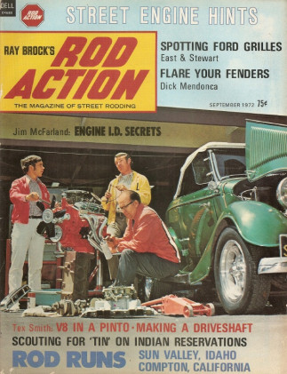 ROD ACTION 1972 SEPT - Vol 1 #2, V8 PINTO, FORD, MOPAR & OLDS ENGINE IDs*
